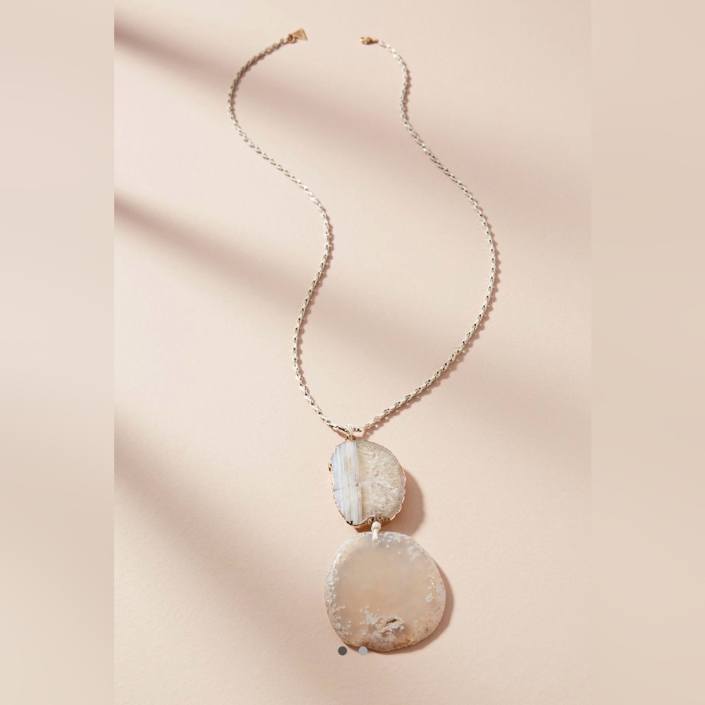 Anthropologie Morning Dew Pendant Necklace